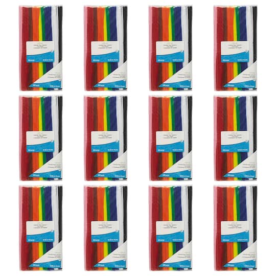 12 Packs: 350 ct. (4,200 total) Rainbow Chenille Pipe Cleaners Value Pack by Creatology™